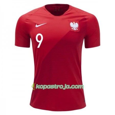 Billiga Fotbollströjor Polen Robert Lewandowski 9 VM 2018 Borta tröja